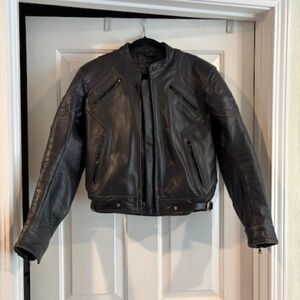 El Diablo Switzerland Womens  Black Leather riding Jacket SZ-S- High End Manufac